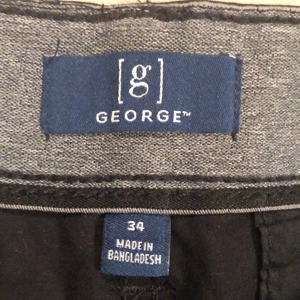 Black long shorts for men